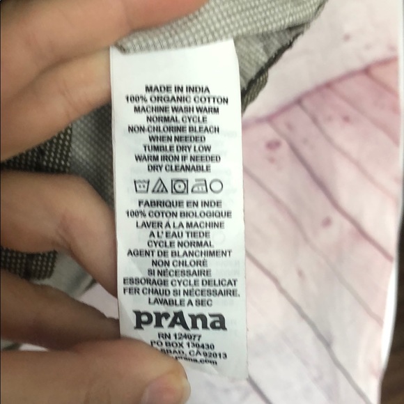 Prana 100% Organic Cotton Short Sleeve Button Up - Picture 5 of 8